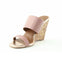 KURT GEIGER - CHARING LEATHER GLITTER WEDGE SANDALS **FREE SHIPPING**